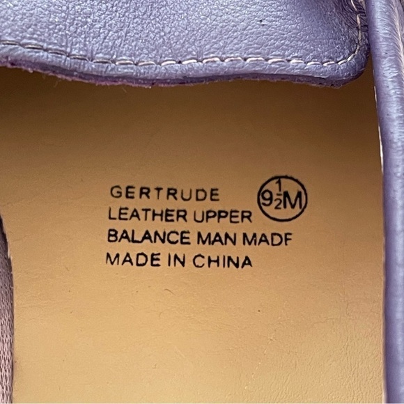 Valley Lane Gertrude Purple Leather Loafers Flats 9 1/2 - Picture 10 of 11